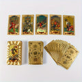 Golden Foil Tarot Deck with Guidebook - 78 Card Tarot Set for Beginners