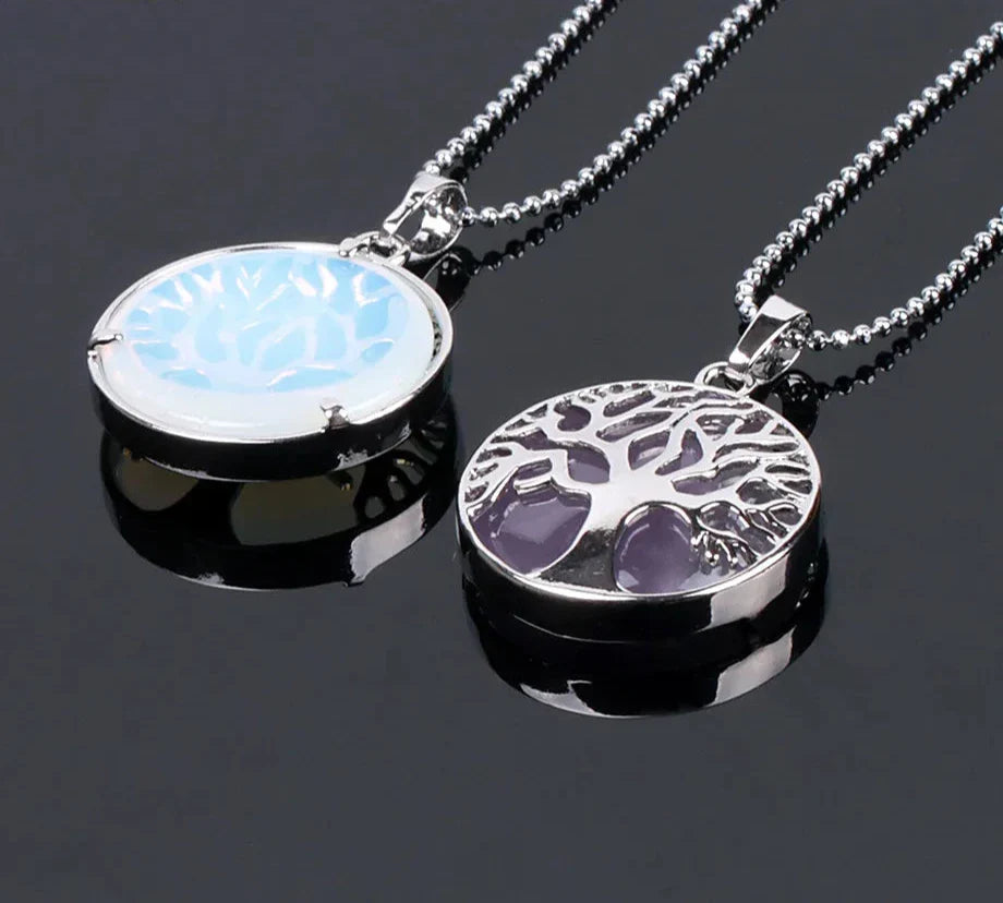 Tree of Life Crystal Necklaces