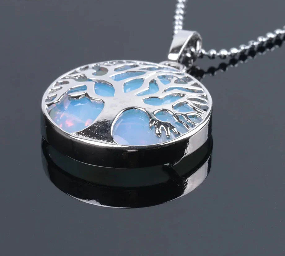 Tree of Life Crystal Necklaces