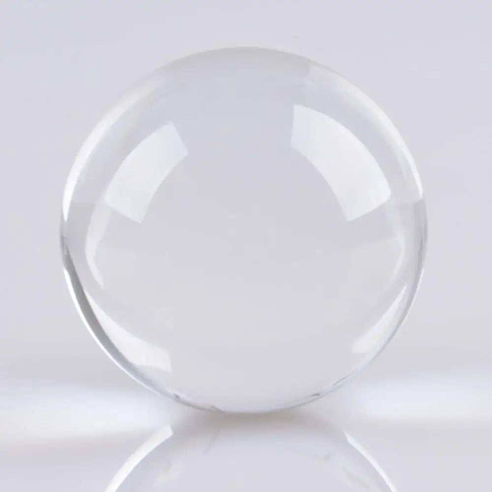 Clear Crystal Ball 8 Inch (200mm) - K9 Crystal Divination Sphere with Wooden Stand