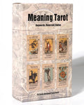 Beginner Tarot Deck with Keywords & Meanings - 78 Card Antiqued Set