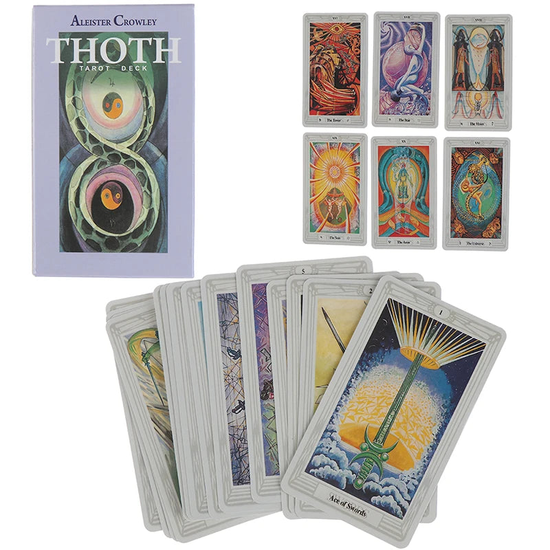 Thoth Tarot Deck - 78 Card Oracle Divination Set English Edition